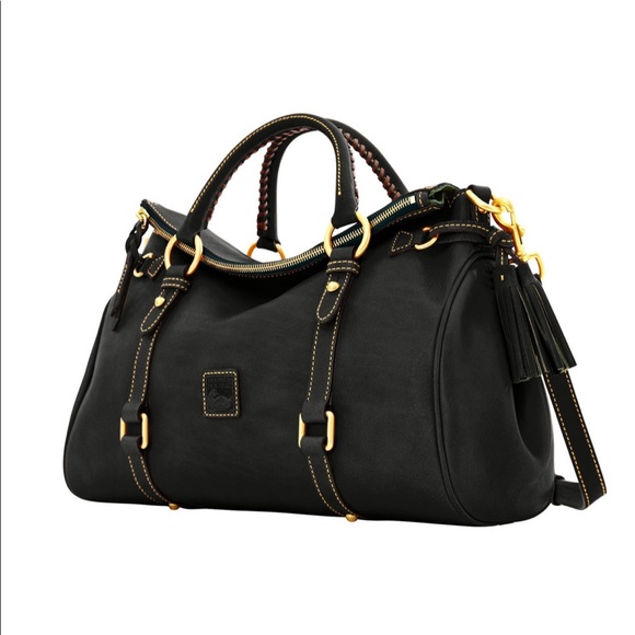 Dooney and Bourke Black Florentine Medium Satchel - Picture 3 of 8